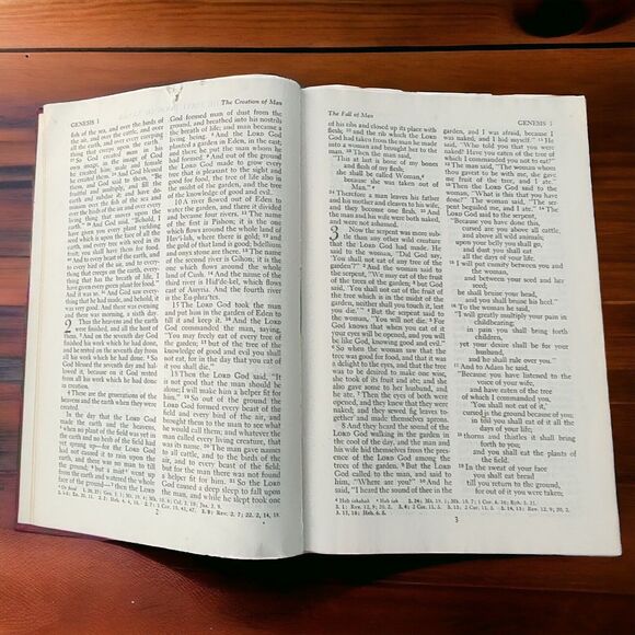 Vintage Holy Bible Revised Standard Old & New Testament 1952 Red Cover T. Nelson - Picture 9 of 16